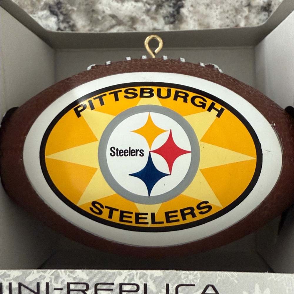 NFL Pittsburgh Steelers Football Mini-Replica Ornament sports collector series